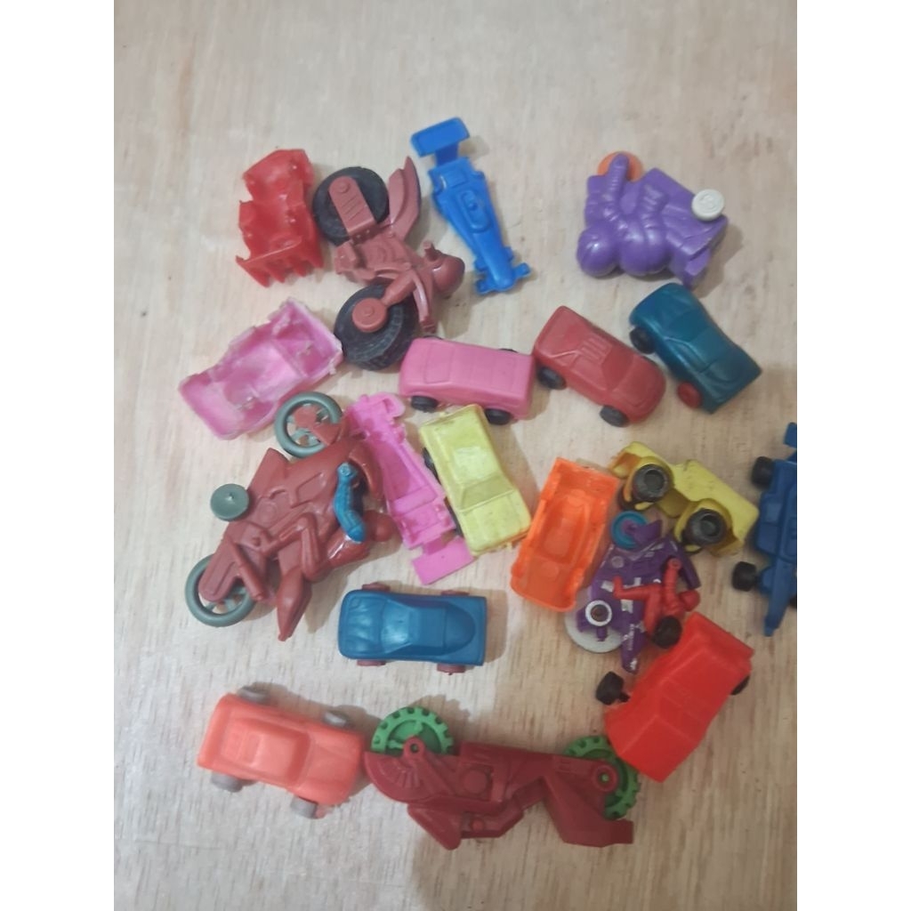 Mainan Jadul mobio Kendaraan Plastik SET SEMUA YANG DI FOTO mainan campur Junk lawas
