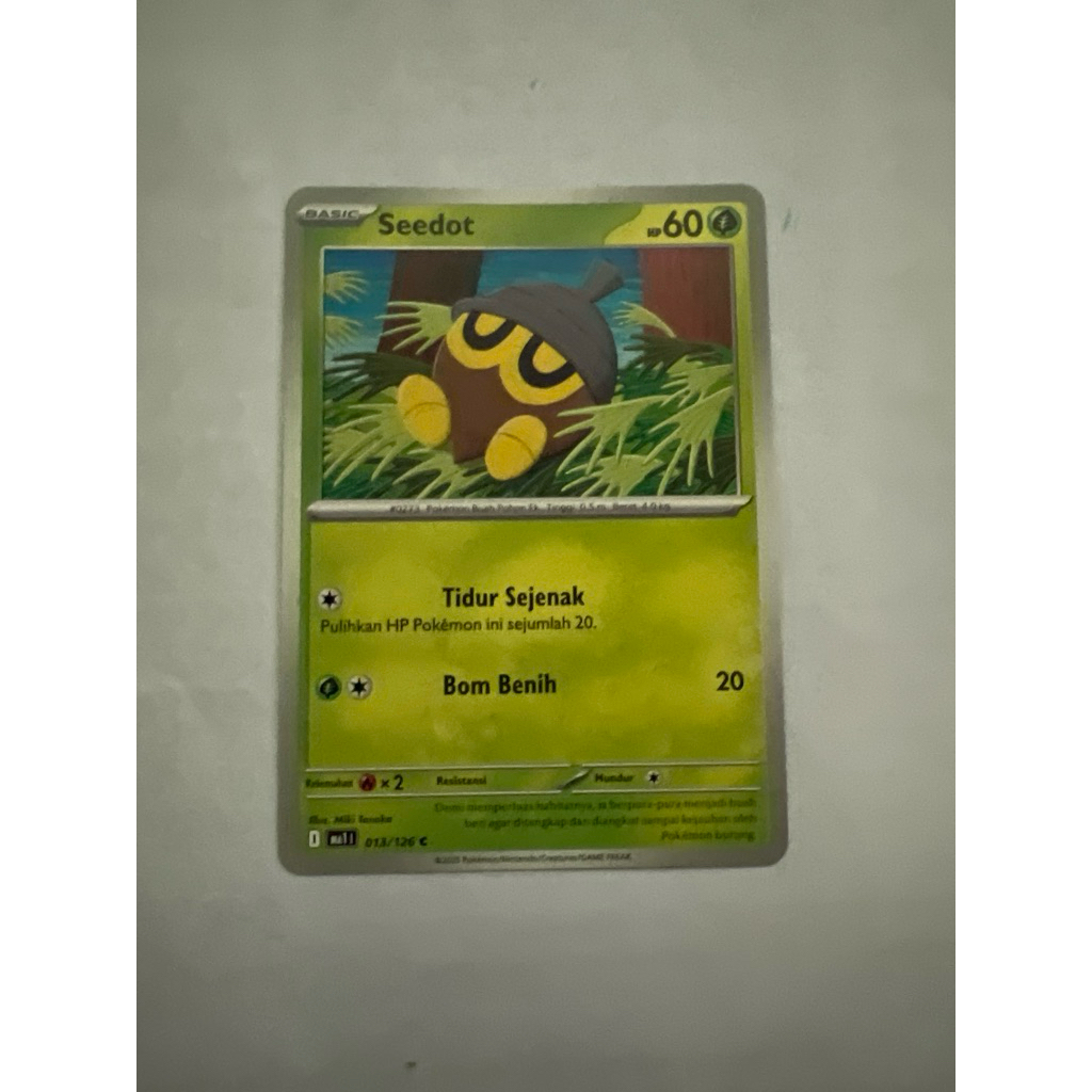 kartu pokemon seedot tcg 100% ori