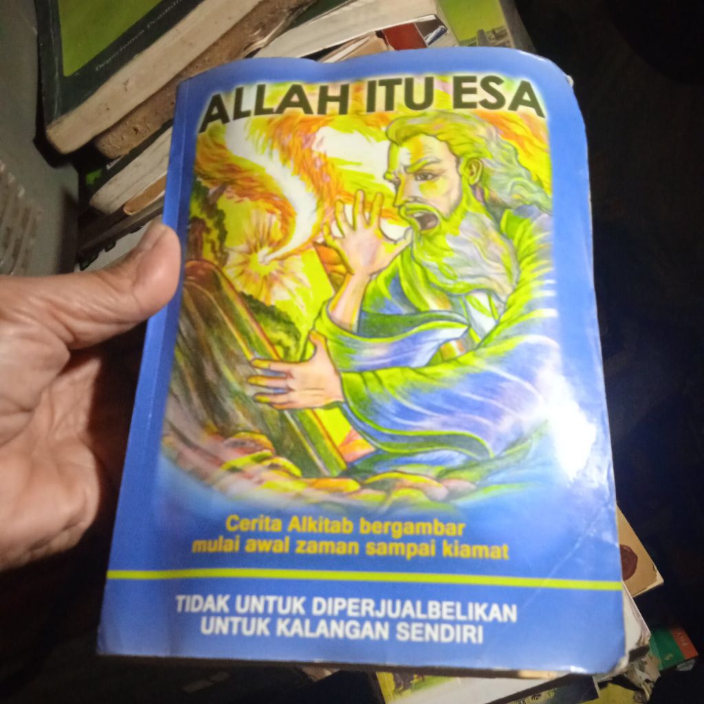 buku Allah itu Esa, Komik Alkitab, Cerita Alkitab Bergambar mulai awal zaman sampai kiamat, buku ori