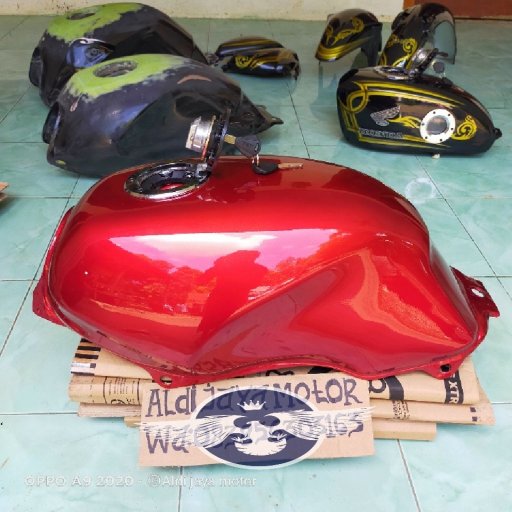 Tangki Tiger lama tutup ninja tangki Tiger tahun 2000 WARNA WARNi Anti karat kuat sudah di resin dal