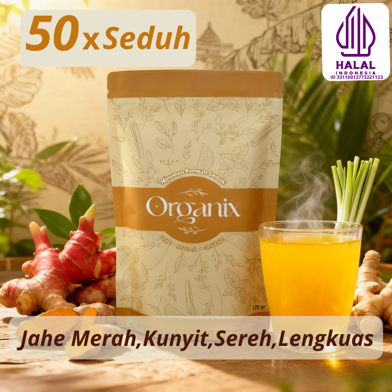 Ramuan Organix Minuman Serbuk Herbal Untuk Asam Lambung Mag Gerd Diet Detox Promil Cinta JSR Zaidul 