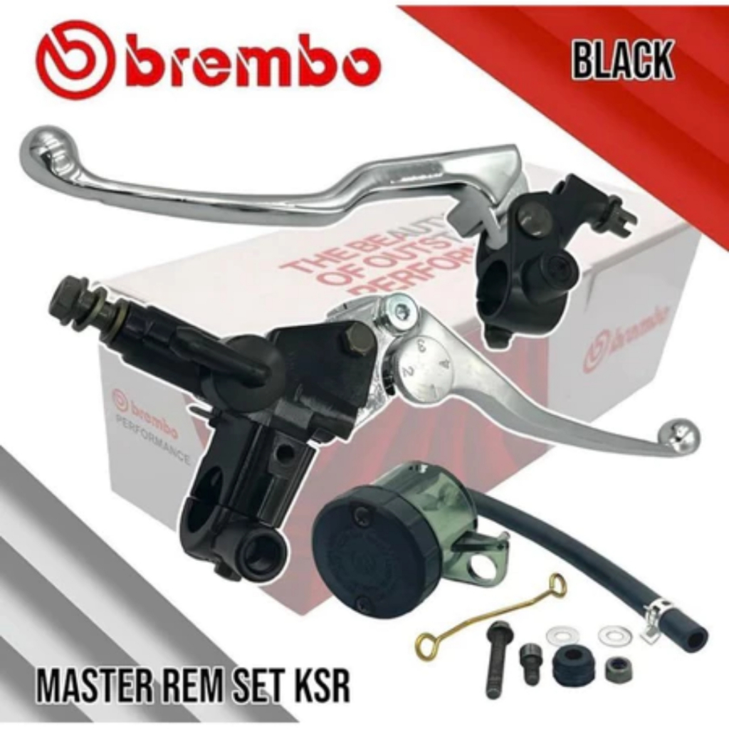 Master Rem Brembo KRS Handle Silver Plus Tabung Vario Mio Beat Aerox Vixion Jupiter Rxking Satria So