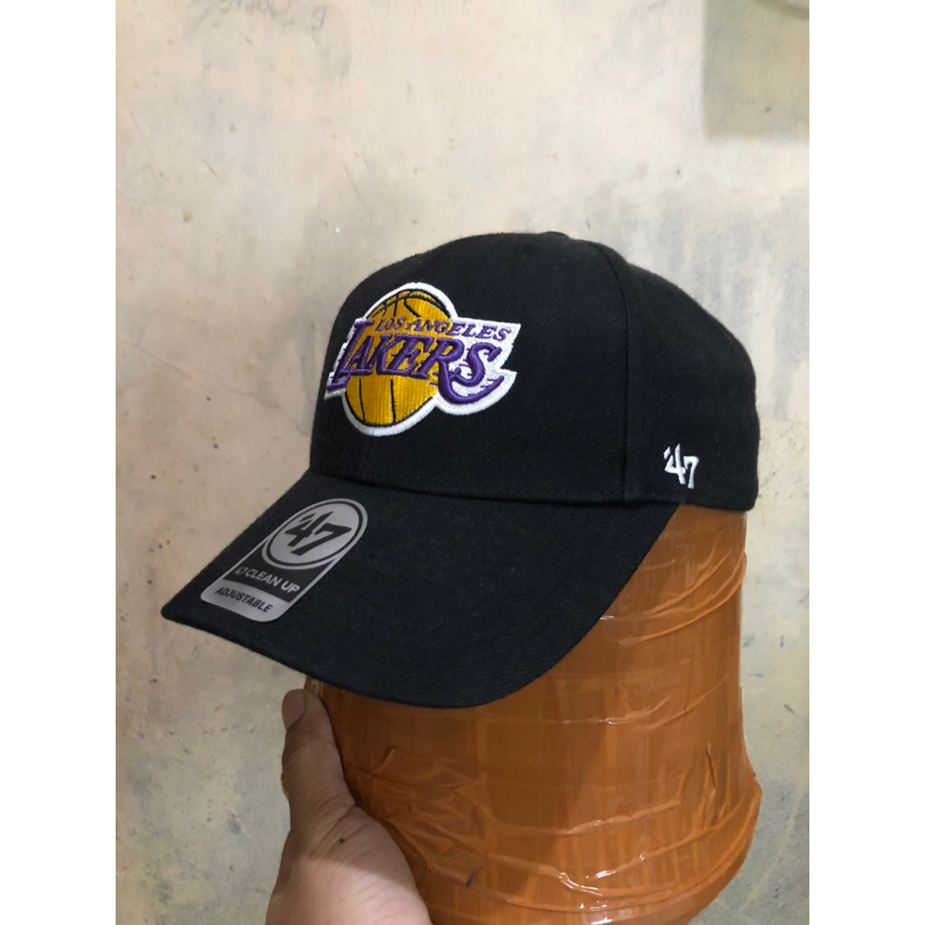 caps 47 x nba lakers bahan wool orgnal second