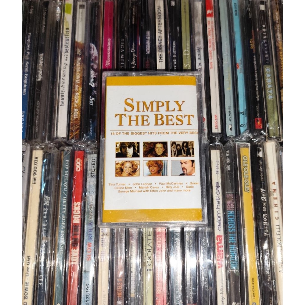 Kaset Simply The Best - Queen, Celine Dion, Sade, John Lennon, Paul McCartney
