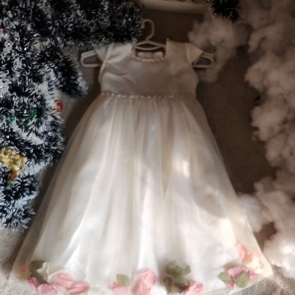 GAUN PESTA ANAK TUTU PUTIH PRELOVED