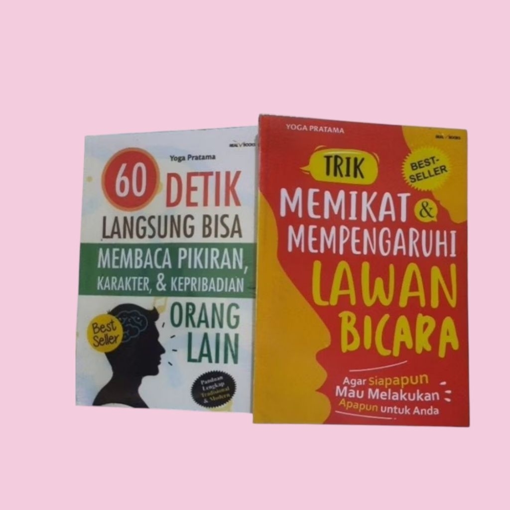 BUNDLING Buku Psikologi : Trik Memikat & 60 Detik Langsung Bisa Membaca Pikiran, Karakter, & Kepriba