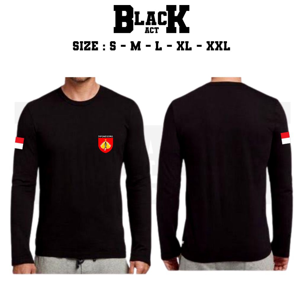 KAOS KODAM DIPONEGORO LOGO DADA LENGAN PANJANG