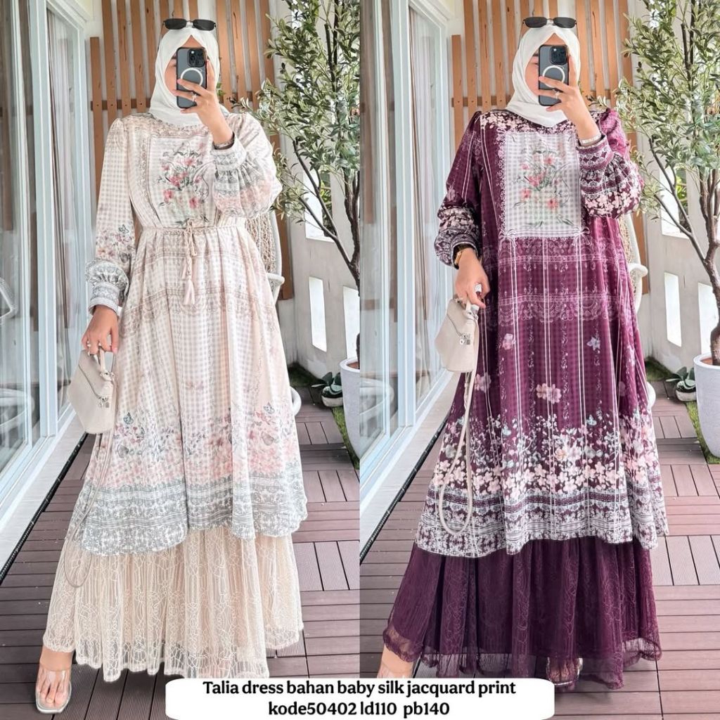 Gamis Viral/Gamis Kondangan/Baju Lebaran/Gamis Lebaran/Baju Kondangan/Gamis Kode 50442 Bahan Silk Ja
