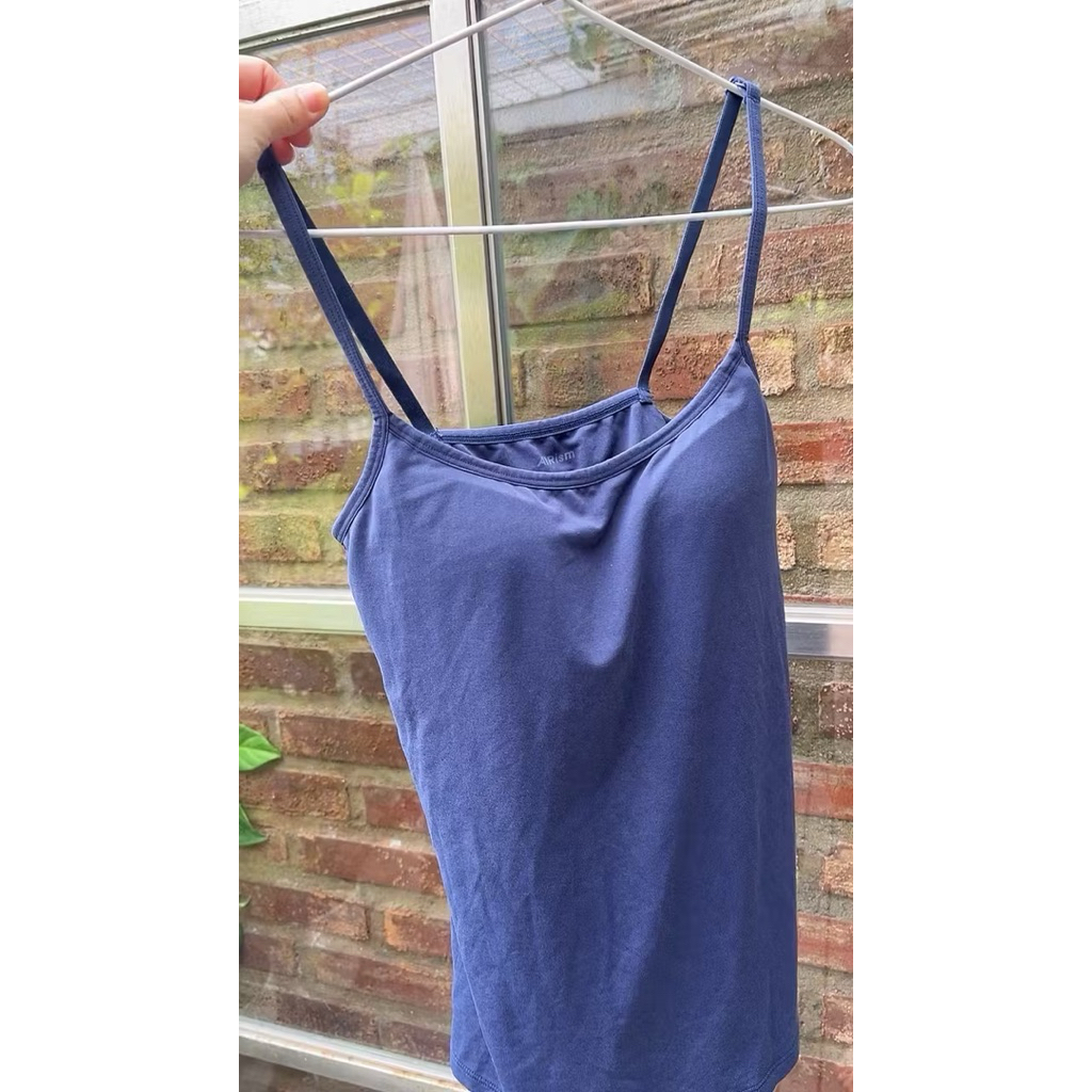 Preloved Uniqlo tank sports bra airism navy M