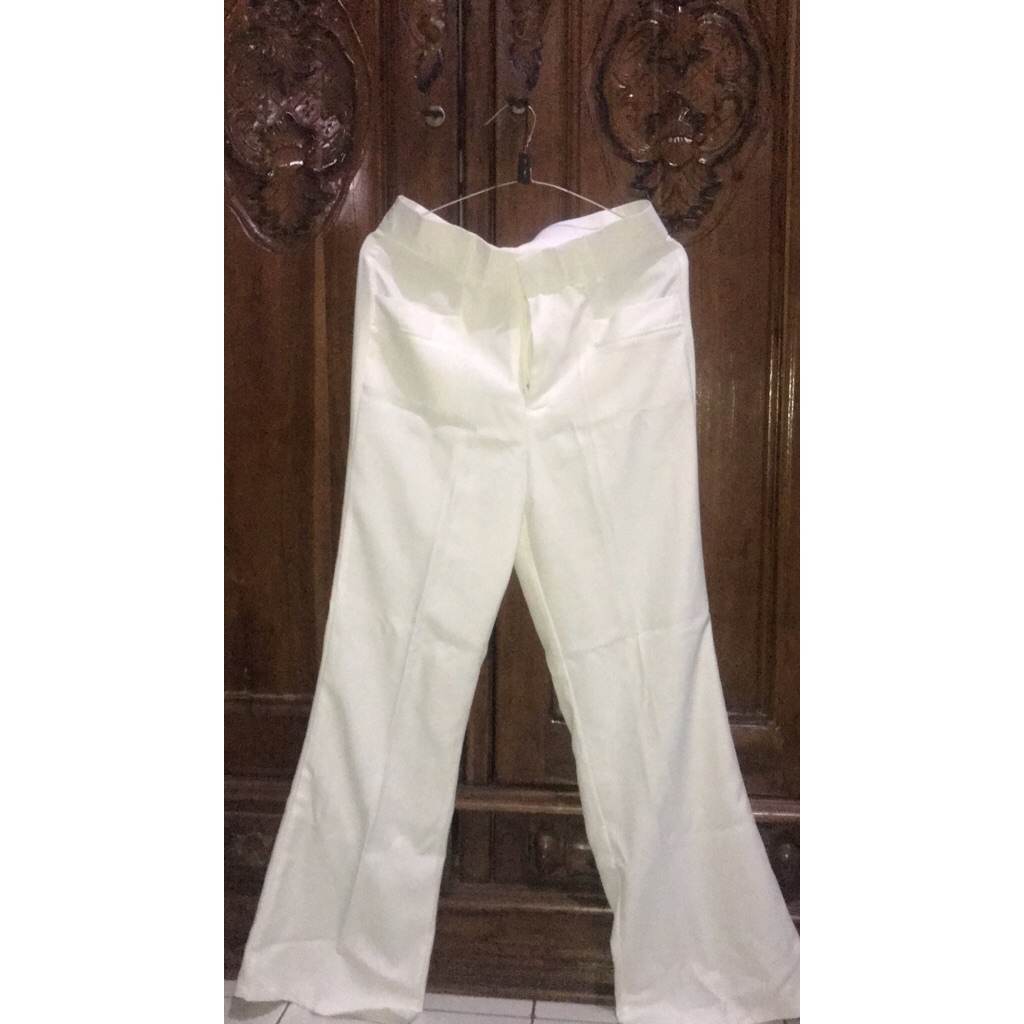 celana cutbray putih