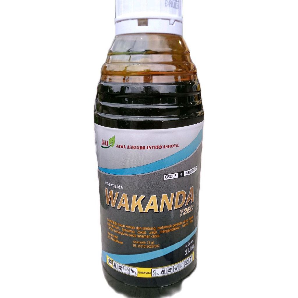 Insektisida WAKANDA 72 EC Abamektin 1000 ml untuk Wereng, Kutu Kebul, Ulat Kaper, dan Hama Lainnya p