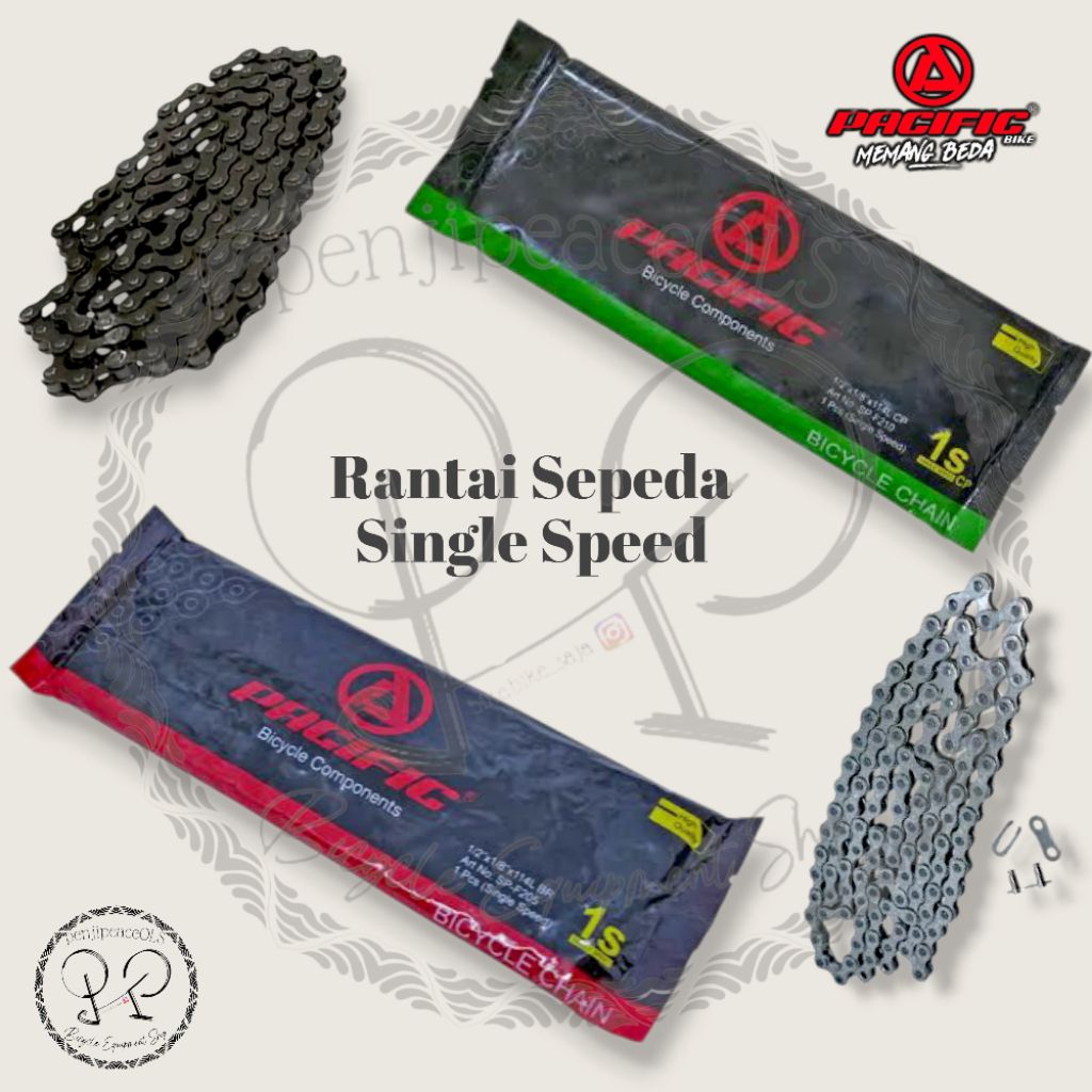 Rantai Pacific single rantai bmx rantai fixie rantai sepeda Rantai single speed rantai maya rante se