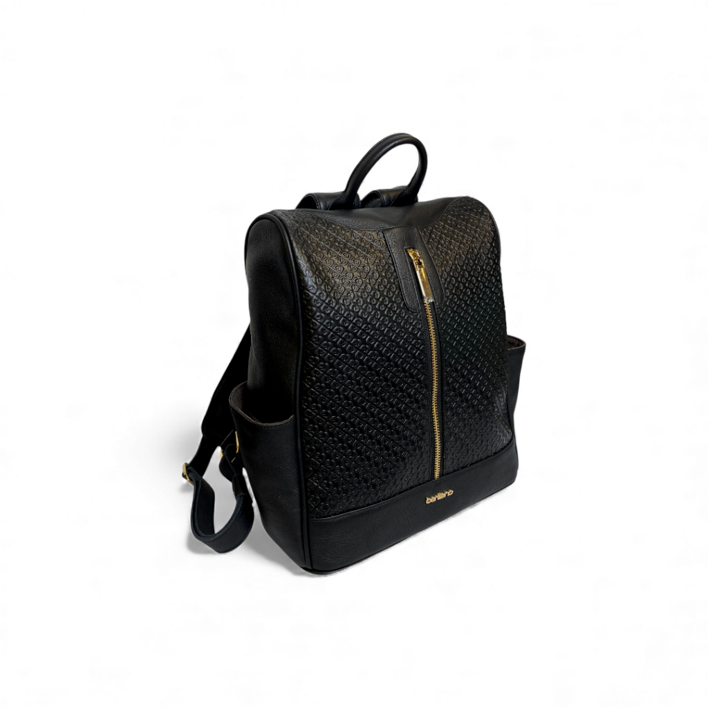 Berliano Leather Zaragoza Bag -  Backpack Wanita Kulit Sapi Asli Motif Batik Indonesia - Tas Ransel 