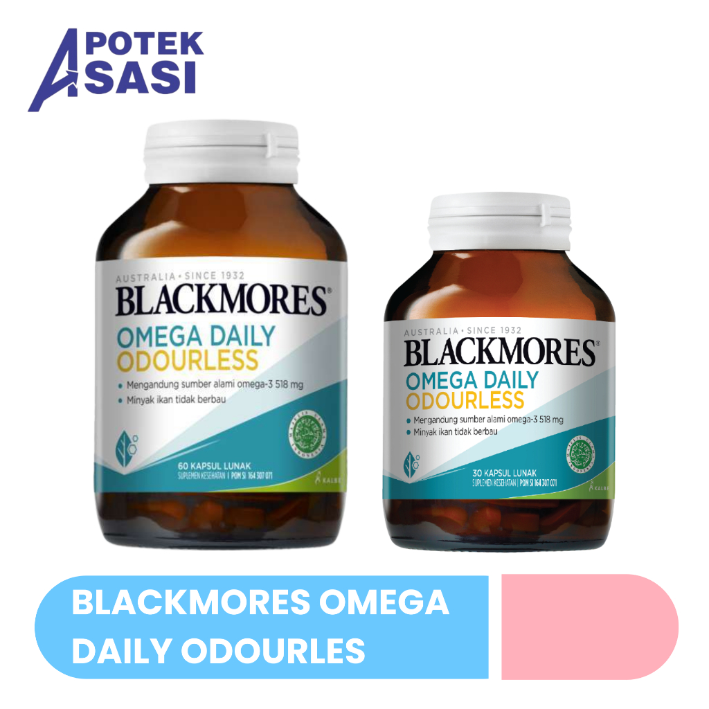 Blackmores Omega Daily Odourless / Minyak Ikan Blackmores - Suplemen dengan Kandungan Omega 3
