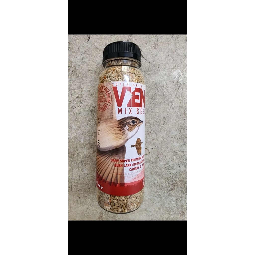 Pakan burung branjangan Vien merah