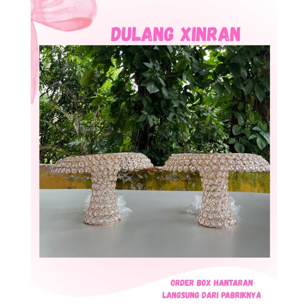 Dulang Xinran/dulang hantaran/dulang twelove/stand cake mewah/dulang seserahan