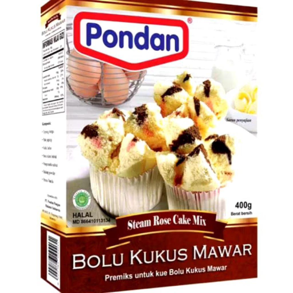 Pondan Bolu Kukus Mawar 400gr