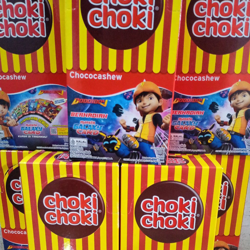 Choki Choki 20 Pcs BoBoiBoy Monsta Galaxy Card Kartu BoBoiBoy Versi 1 Coklat Choki