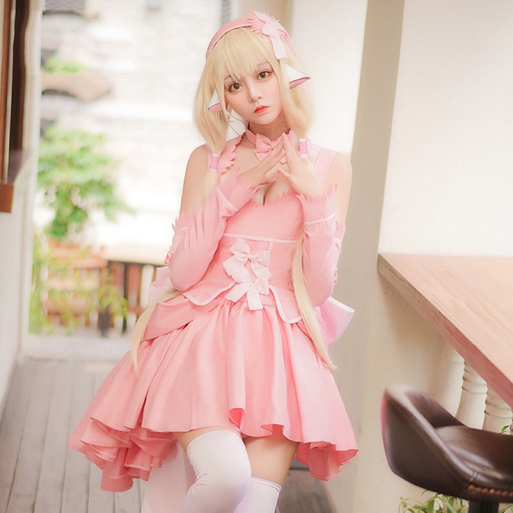 Chobits Pink cosplay costume full set