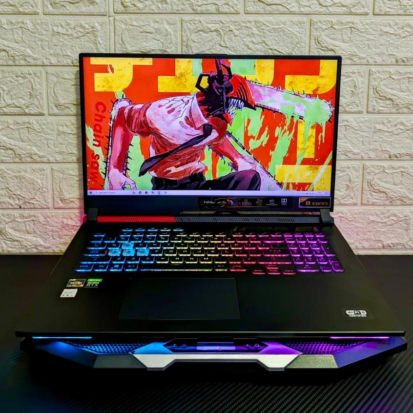 ASUS ROG STRIX G713IC Ryzen 7 RTX 3050 12 GB Dual Graphics Laptop Gaming Desain 17” 144 Hz 100% sRGB