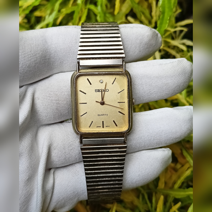 Seiko Y131-5000 Gold Original Vintage Second | Jam Tangan Wanita Pria Preloved