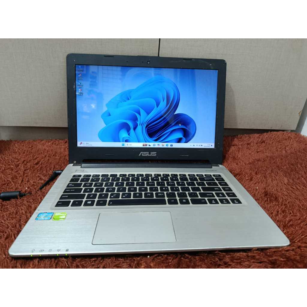 Laptop Asus K46CM  Windows 11 pro 64-bit  Processor Intel core i7 3537U Ram 12 gb Penyimpanan 512 GB