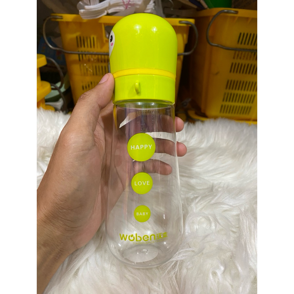 PL Botol Minum Woben Anak-anak Hijau Bening 500 ml