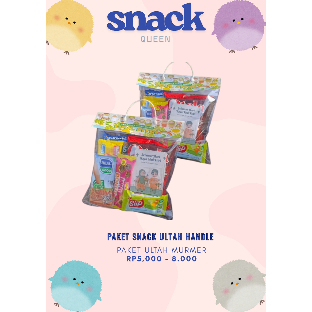 MURAH SNACK ULANG TAHUN ANAK / BINGKISAN ULANG TAHUN/MODEL HANDEL