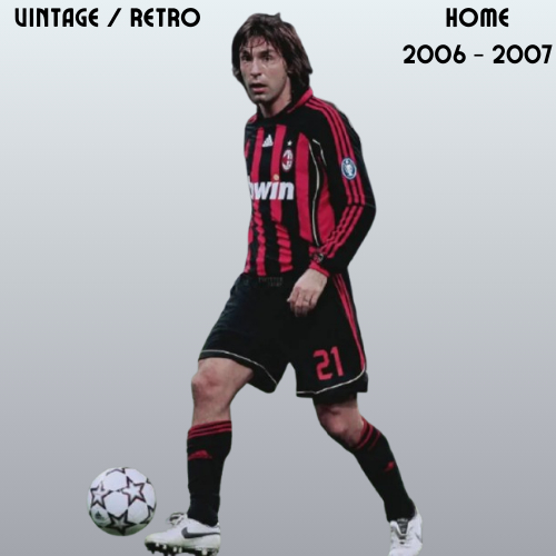 Jersey milan home 2006 2007 long sleeve