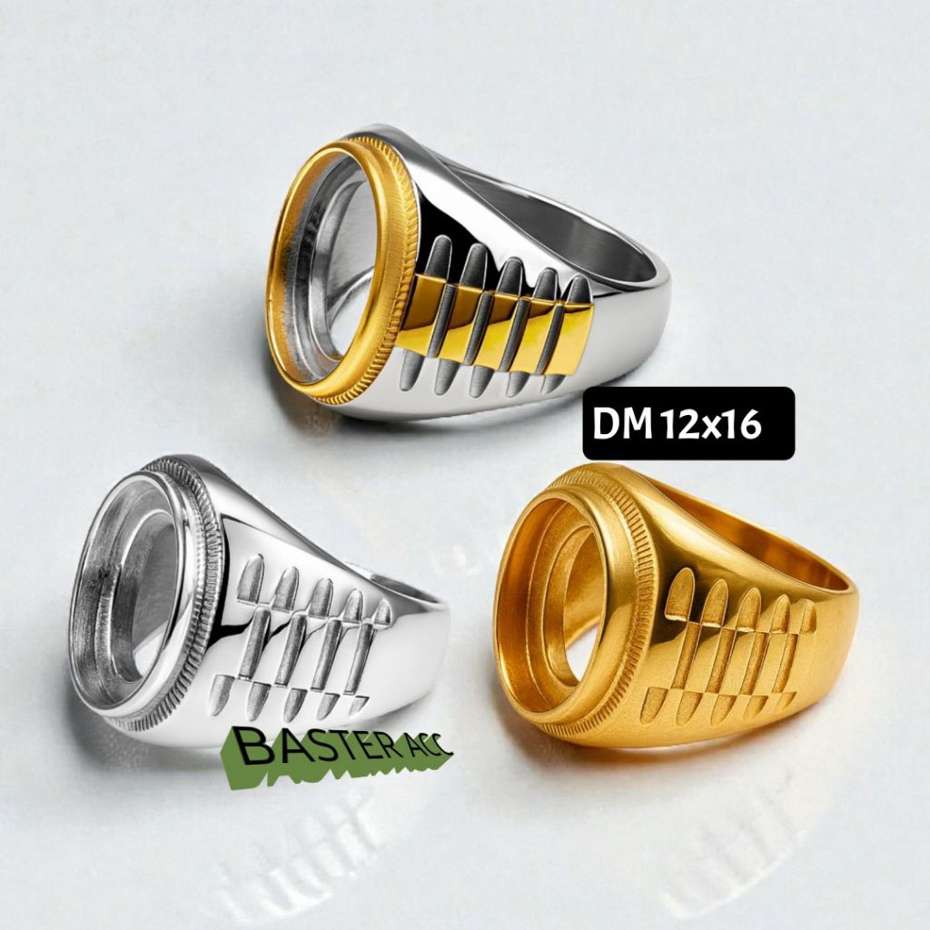RING CINCIN TITANIUM SUPER 12X16 MEWAH