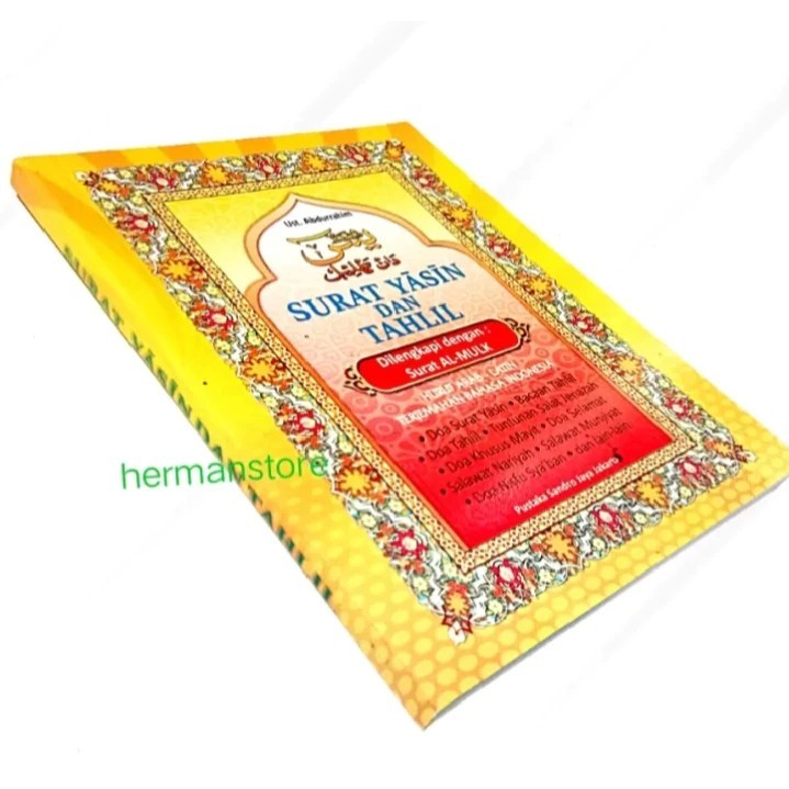 Buku Yasin & Tahlil Lengkap dengan Latin, Arti, dan Surat Al-Mulk