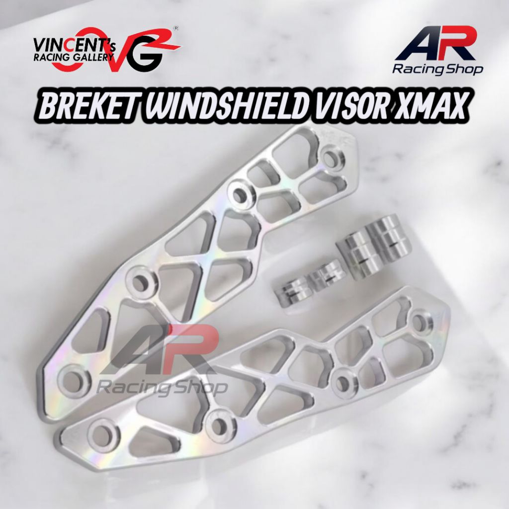 GARNISH BRACKET BREKET WINDSHIELD VISOR XMAX BRACKET VISOR XMAX OLD ORIGINAL VRG RACING