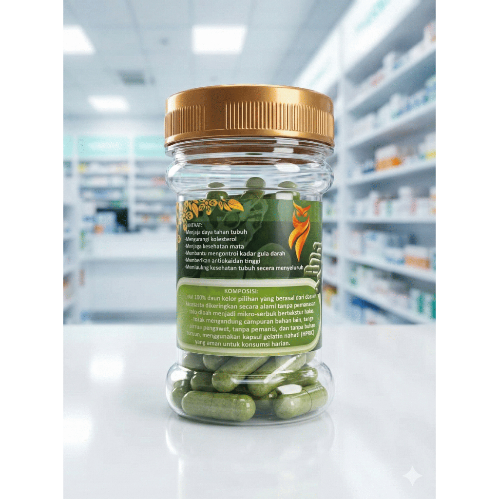 Kapsul kelor (Moringa oleifera)