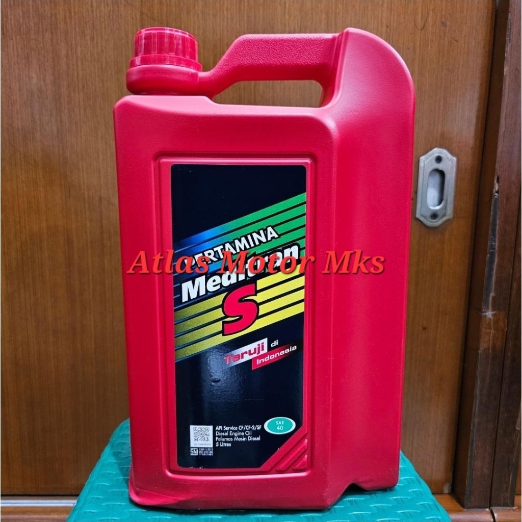 [5LITER] OLI MESIN PERTAMINA MEDITERAN S SAE40 PELUMAS MESIN KENDARAAN DIESEL - 5 LITER