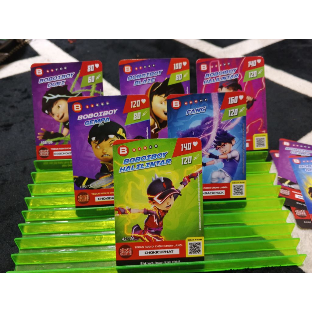 Kartu Boboiboy Monsta Galaxi Card /Choki Choki