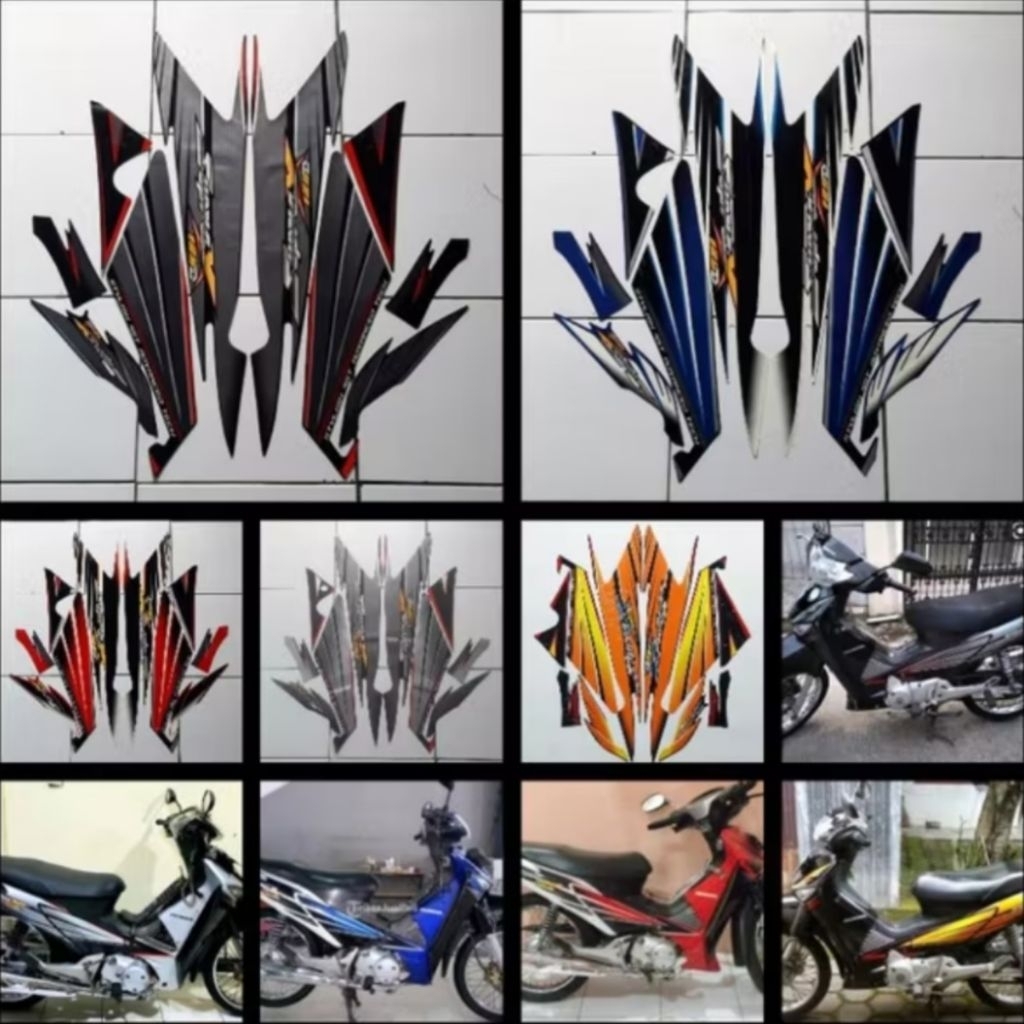 Striping Stiker Lis supra x 125 D supra x 125 old supra x 125 lama 2005 2006 2007 2008