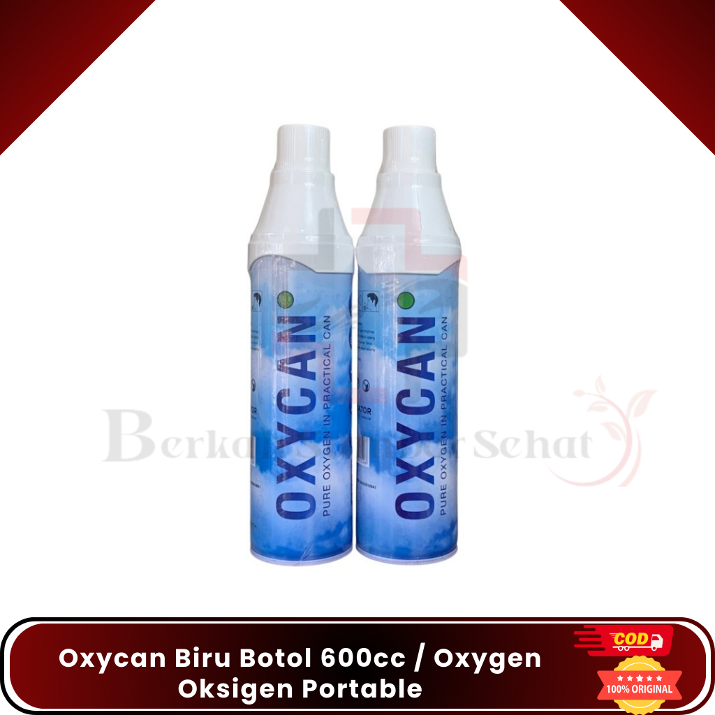 Oxycan Can Biru Botol 600cc / OxyCan Pure Oxygen