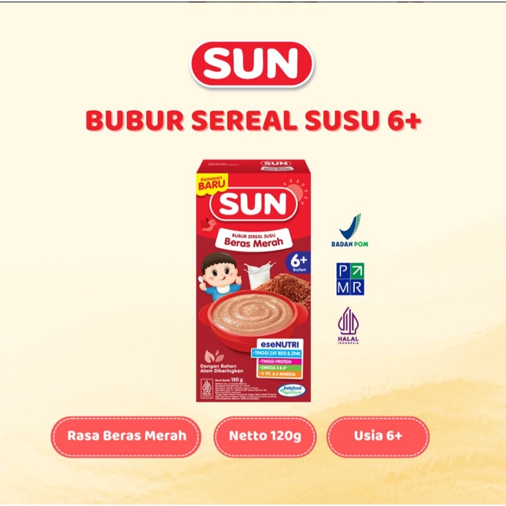 Sun Bubur Bayi Beras Merah 120 g