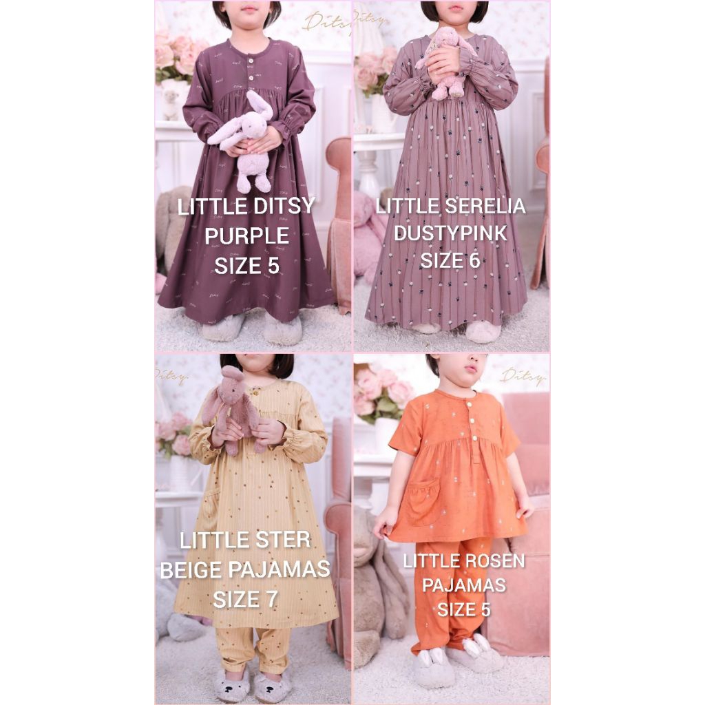 Little NightGown Ditsy / Summer Ditsy / NightDress Ditsy / Pajamas Ditsy