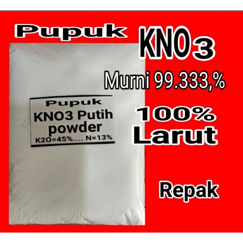 Pupuk KNO3 Putih powder murni 99.333% pupuk hidroponik KNO3 Repak