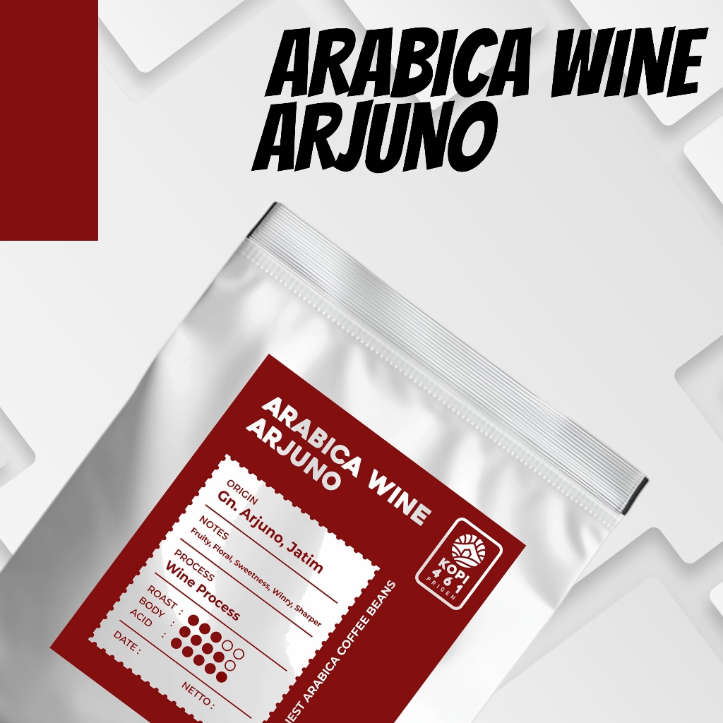 KOPI 461 Arabika Arjuno Wine - 100% Biji Kopi Arabika Wine Process