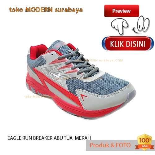 TERBARU Sepatu olahraga pria tali trendy kekinian EAGLE RUN BREAKER JUMBO