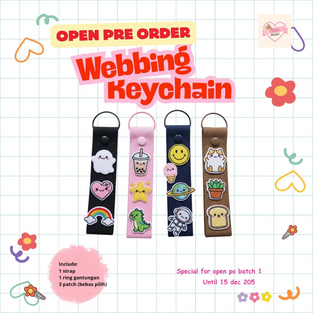 [open po] WEBBING KEYCHAIN