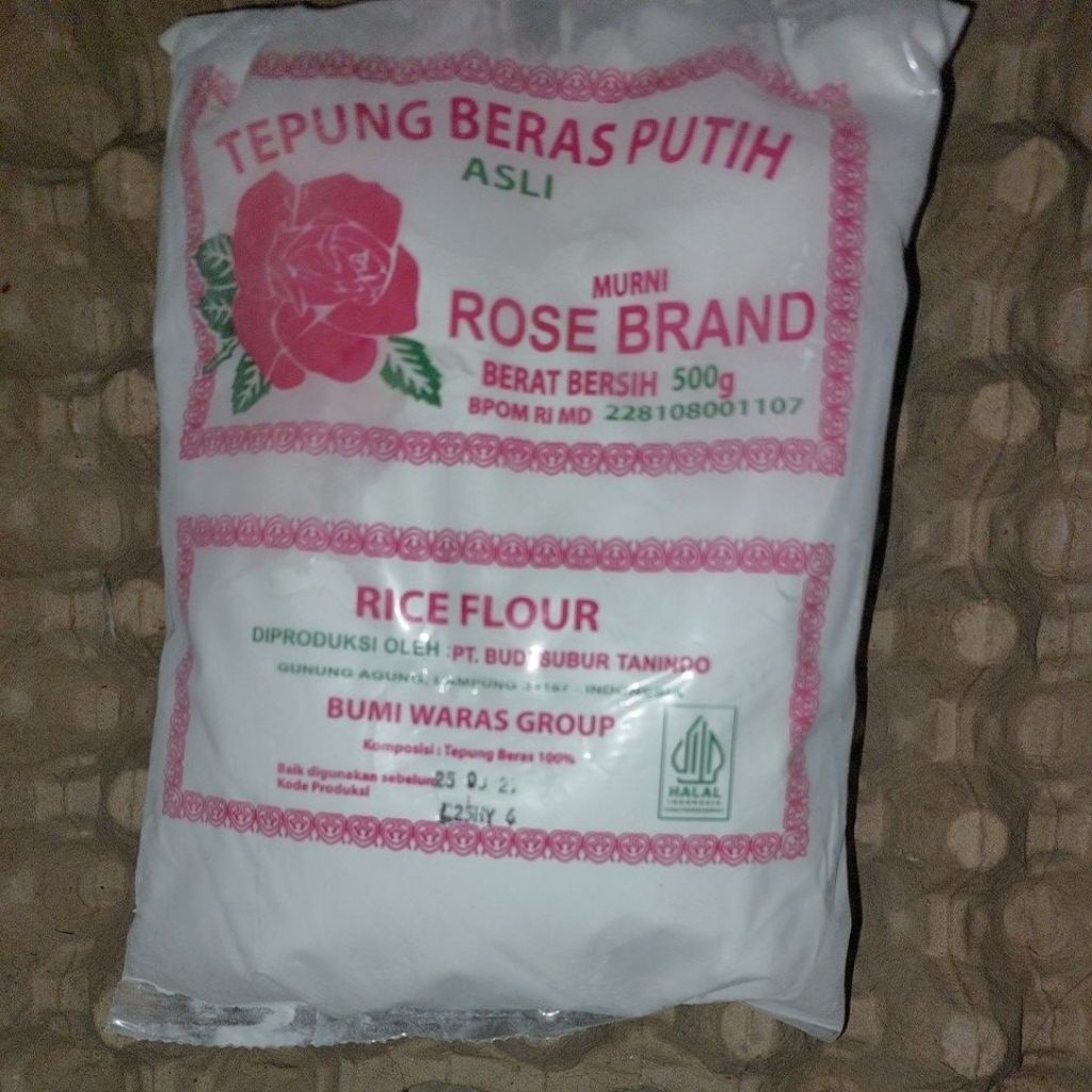 Tepung Beras Rose Brand 1/2 Kg Rose Brand