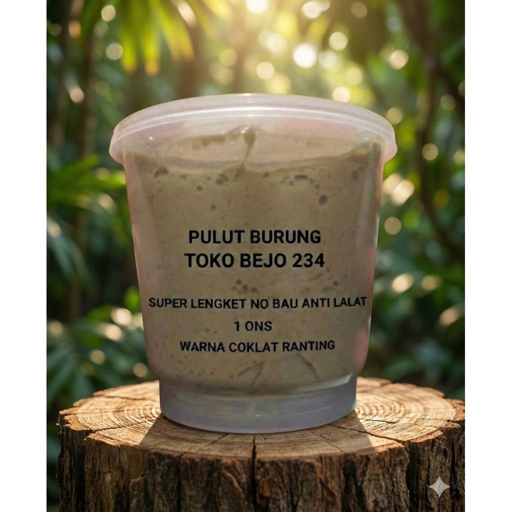 Pulut Burung Super Lengket 1 Ons Warna Coklat Ranting