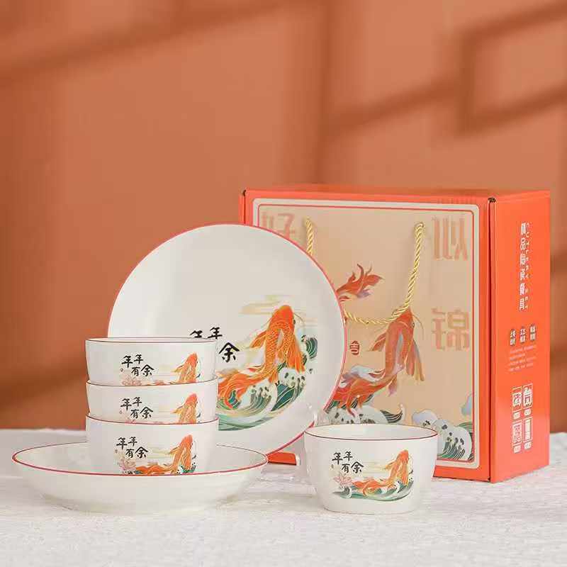 Hampers Imlek Chinese New Year / Mangkok Set Premium Bowl Set / Mangkok Set Imlek / Bowl Set Imlek