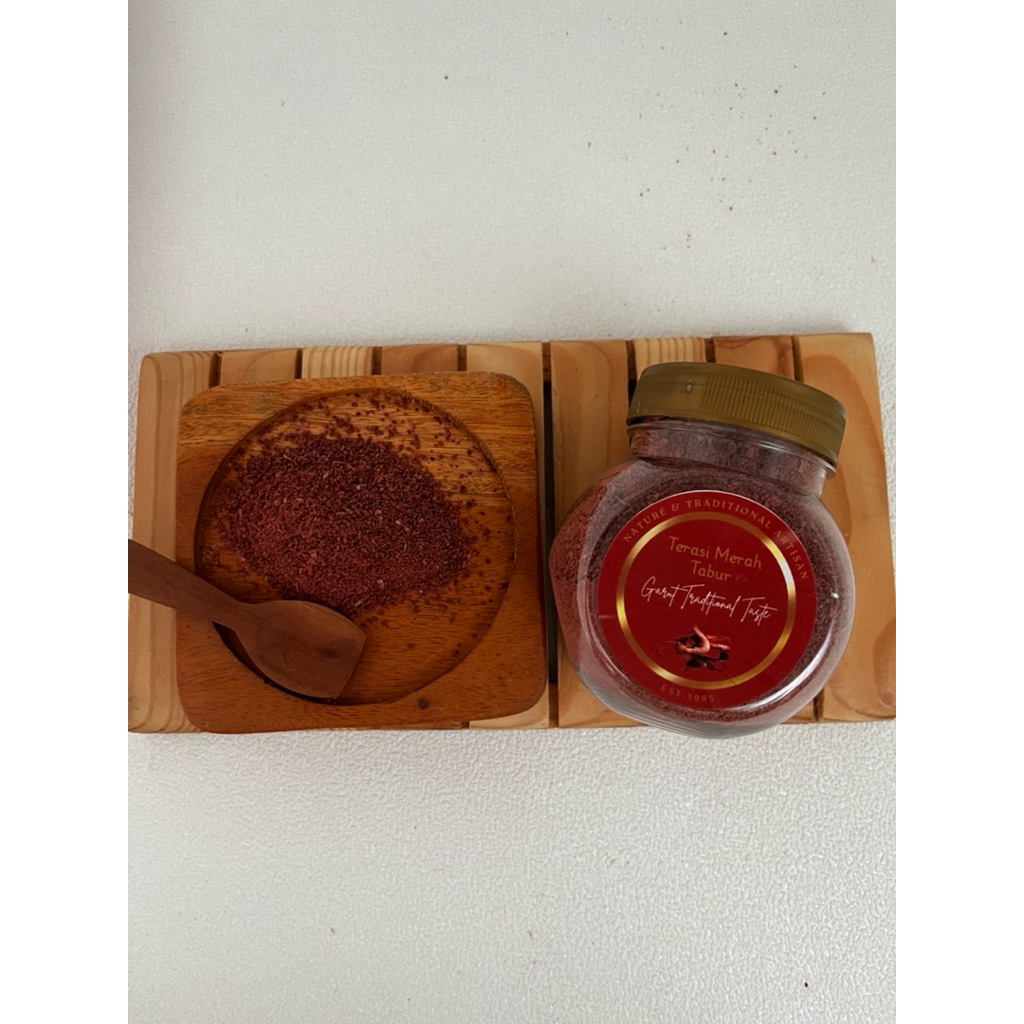 HawuGarut.Terasi Merah tabur Matang Asli Garut 100%alami 100gr