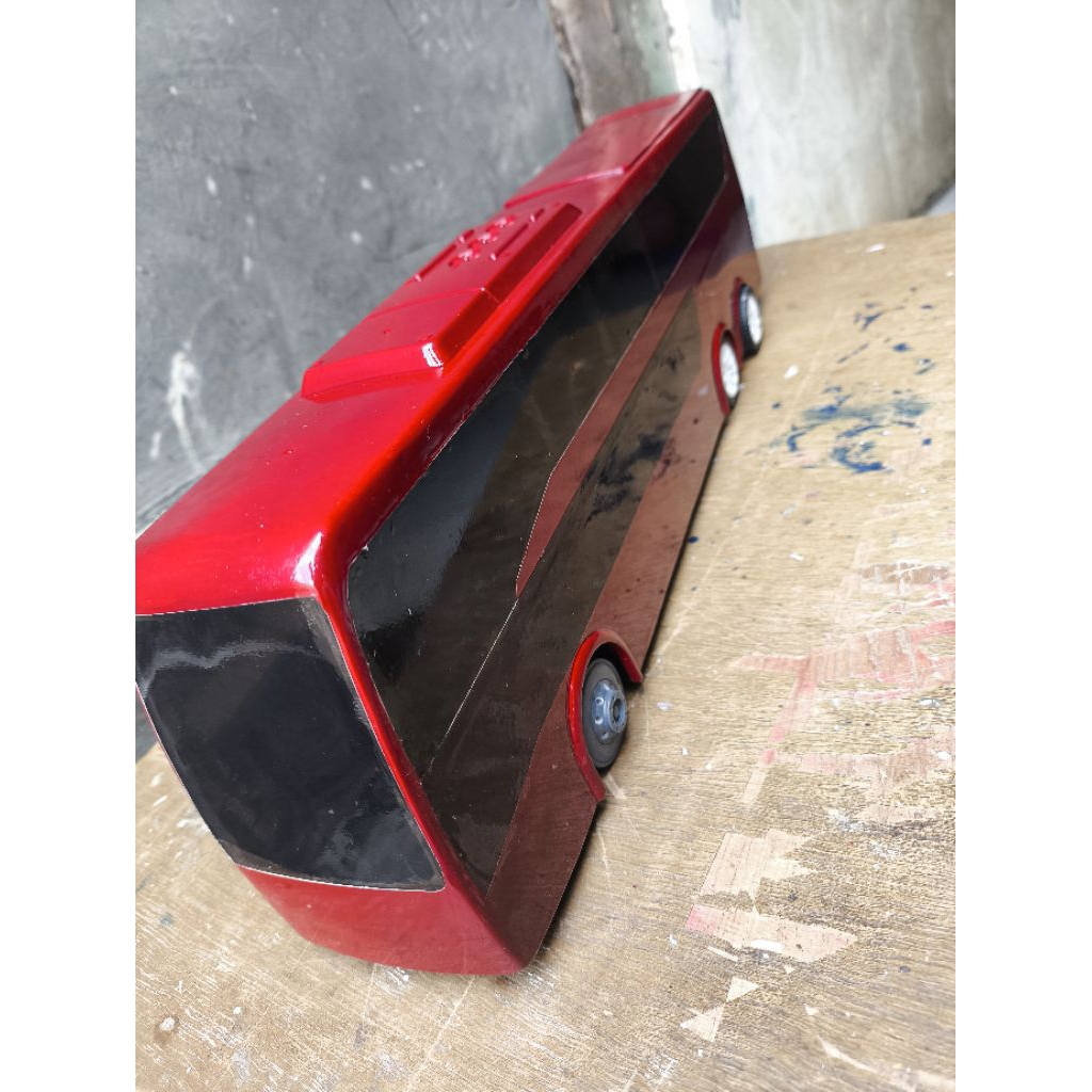 miniatur bus rkc tronton double Decker (pre-order 3-12 hari)