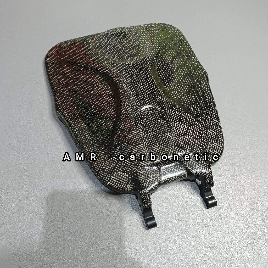 DEK TUTUP BAGASI AKI CARBON KEVLAR ORI HONDA BEAT KARBU KVY