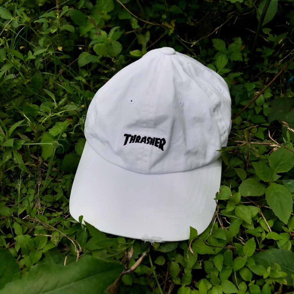 THRASHER MAGAZINE CAP HAT RIPPED STYLE